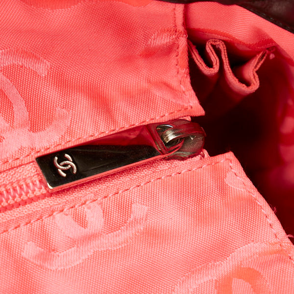 シャネル カンボンライン ブラック カーフ トートバッグ レディース CHANEL 【中古】