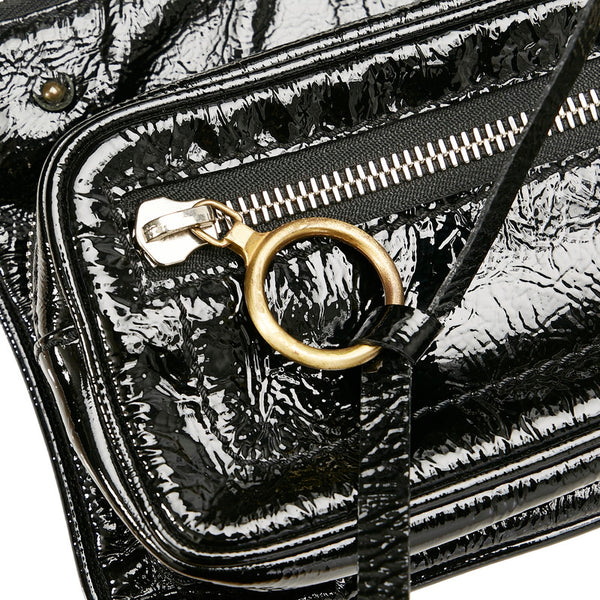 クロエ ブラック パテントレザー セカンドバッグ レディース Chloe 【中古】