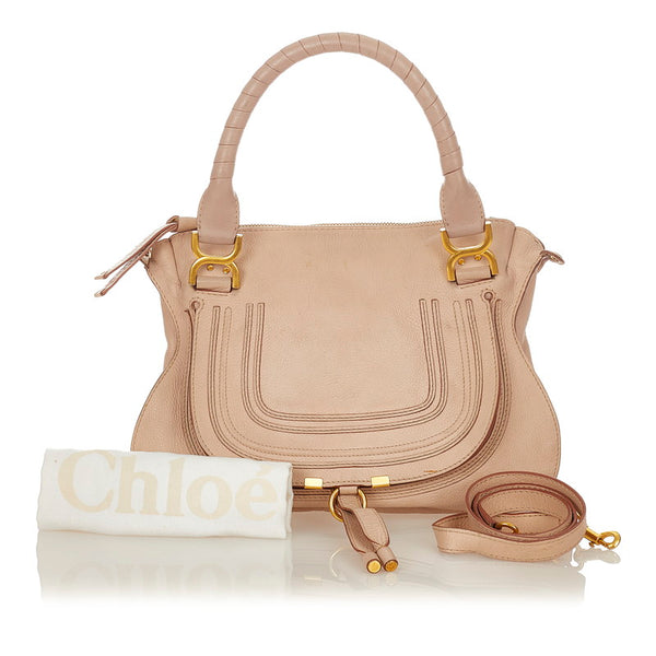 クロエ マーシー S859161 ベージュ レザー ハンドバッグ ショルダーバッグ２WAY レディース Chloe 【中古】