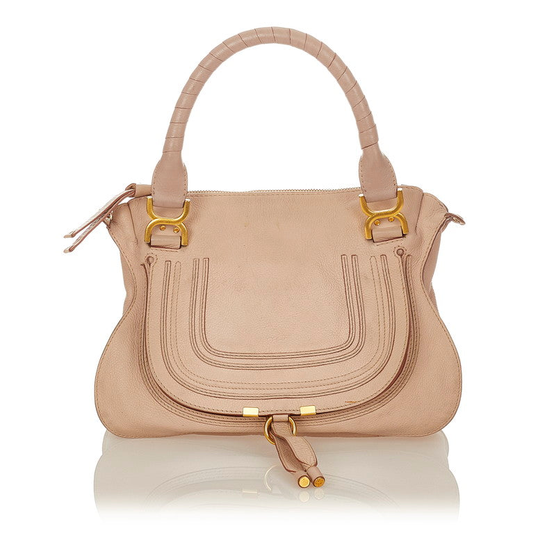 クロエ マーシー S859161 ベージュ レザー ハンドバッグ ショルダーバッグ２WAY レディース Chloe 【中古】