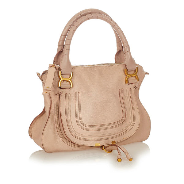 クロエ マーシー S859161 ベージュ レザー ハンドバッグ ショルダーバッグ２WAY レディース Chloe 【中古】