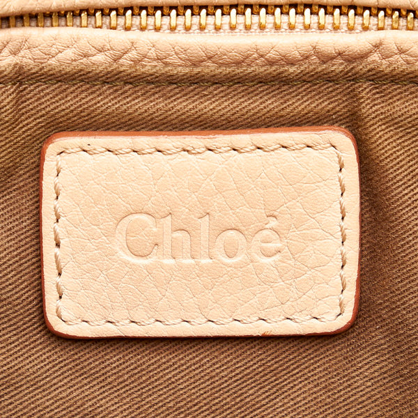 クロエ マーシー S859161 ベージュ レザー ハンドバッグ ショルダーバッグ２WAY レディース Chloe 【中古】