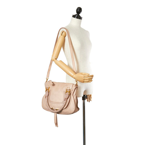 クロエ マーシー S859161 ベージュ レザー ハンドバッグ ショルダーバッグ２WAY レディース Chloe 【中古】