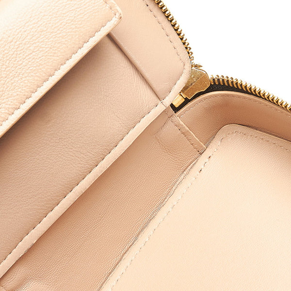 クロエ ドリュー ハート ダイヤ ブラック レザー ポーチ レディース Chloe 【中古】