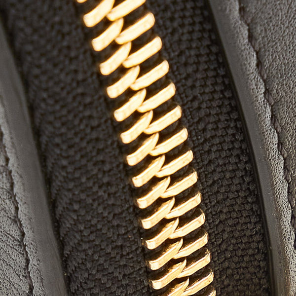 クロエ ドリュー ハート ダイヤ ブラック レザー ポーチ レディース Chloe 【中古】