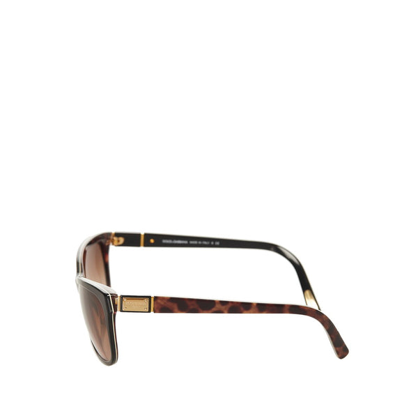 ドルチェアンドガッバーナ サングラス DG4123 ブラック ブラウン プラスチック レディース DOLCE&GABBANA 【中古】