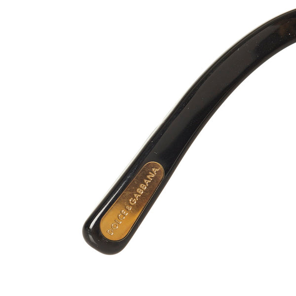 ドルチェアンドガッバーナ サングラス DG4123 ブラック ブラウン プラスチック レディース DOLCE&GABBANA 【中古】