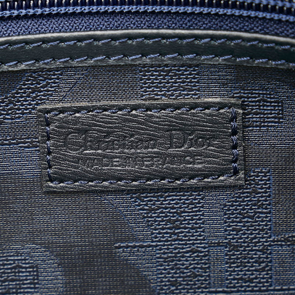 クリスチャンディオール トロッター ネイビー PVC レザー ボストンバッグ レディース Christian Dior 【中古】
