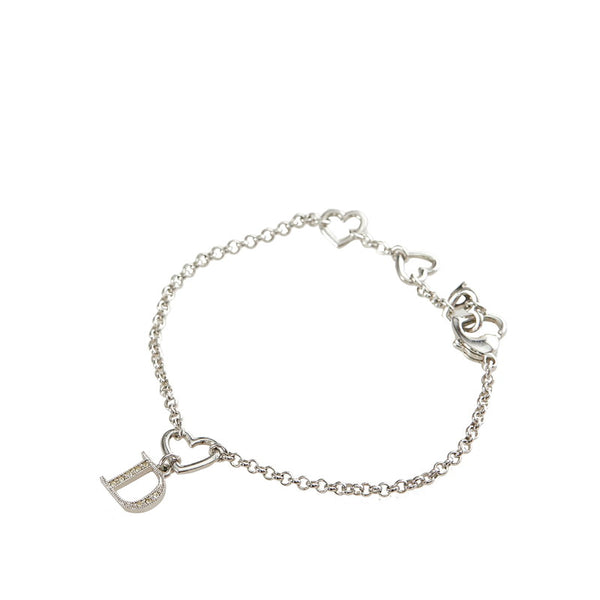 クリスチャンディオール シルバー メタル ブレスレット レディース Christian Dior 【中古】