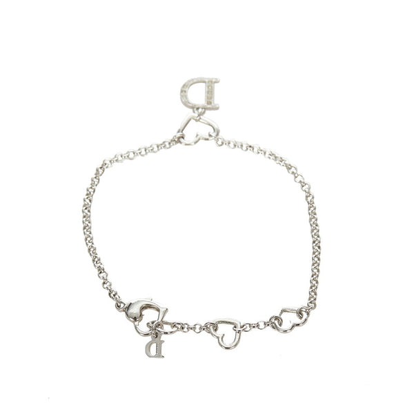 クリスチャンディオール シルバー メタル ブレスレット レディース Christian Dior 【中古】