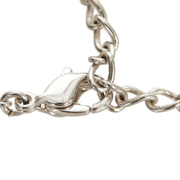 クリスチャンディオール シルバー メタル ネックレス レディース Christian Dior 【中古】