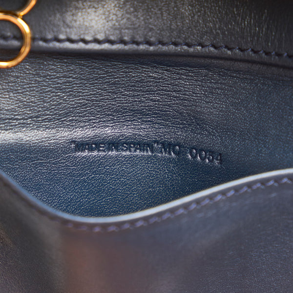 クリスチャンディオール トロッター ネイビー グレー キャンバス レザー キーケース レディース Christian Dior 【中古】