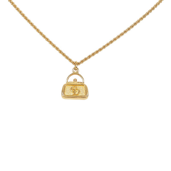 クリスチャンディオール ゴールド メッキ バッグモチーフ ネックレス レディース Christian Dior 【中古】
