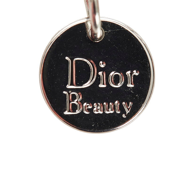 クリスチャンディオール シルバー  メタル ナイロン パールスター リボン ネックレス レディース Christian Dior 【中古】