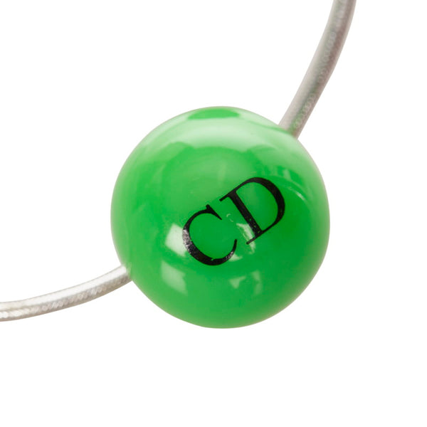 ディオール 2つセット ヘアゴム ヘアアクセサリー  グリーン シルバー プラスチック レディース Dior 【中古】