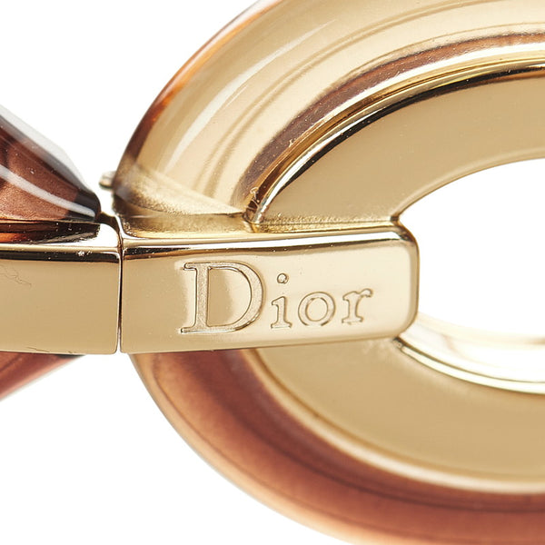 ディオール サングラス ダークブラウン プラスチック メッキ レディース Dior 【中古】