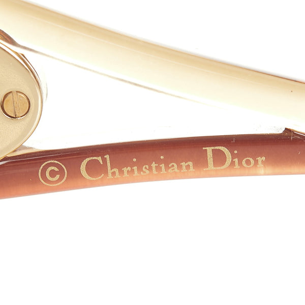 ディオール サングラス ダークブラウン プラスチック メッキ レディース Dior 【中古】