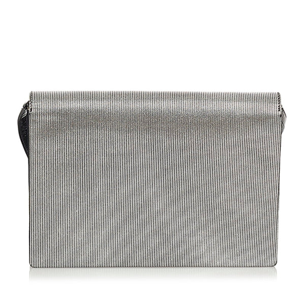 クリスチャンディオール シルバー ナイロン ショルダーバッグ レディース Christian Dior 【中古】