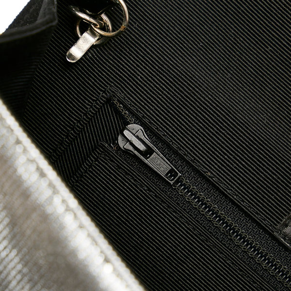 クリスチャンディオール シルバー ナイロン ショルダーバッグ レディース Christian Dior 【中古】