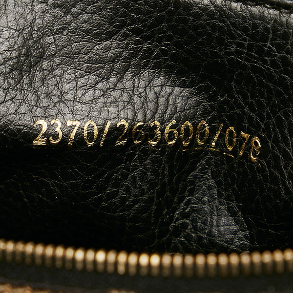 フェンディ ズッカ 263600 ブラウン ダークブラウン ナイロン レザー ポーチ レディース FENDI 【中古】