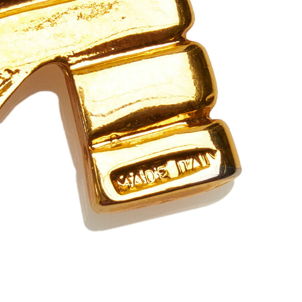 サルヴァトーレフェラガモ シューズ モチーフ チェーン ゴールド メッキ ベルト レディース Salvatore Ferragamo 【中古】