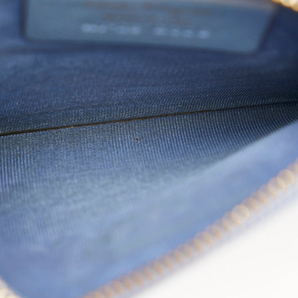 サルヴァトーレフェラガモ ガンチーニ コインケース KY-22 B956 ブルー レザー レディース Salvatore Ferragamo 【中古】