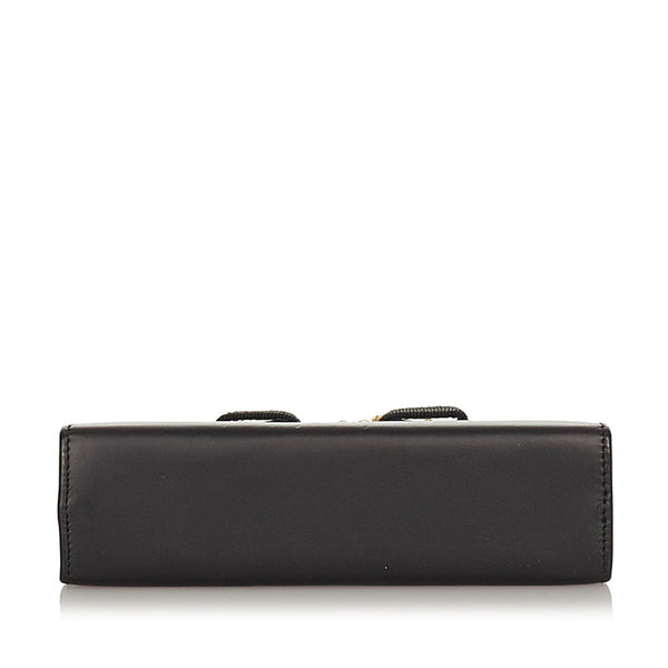 サルヴァトーレフェラガモ ヴァラリボン 223054 ブラック レザー チェーンショルダーバッグ レディース Salvatore Ferragamo 【中古】