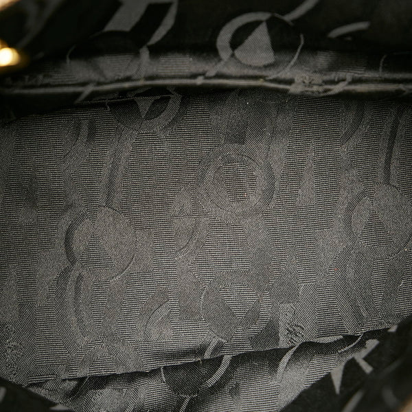 サルヴァトーレフェラガモ ヴァラ AU-21 5252 ブラック キャンバス レザー チェーン ショルダーバッグ レディース Salvatore Ferragamo 【中古】