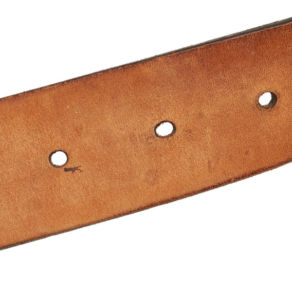 グッチ 194433 シルバー レザー ベルト メンズ GUCCI 【中古】