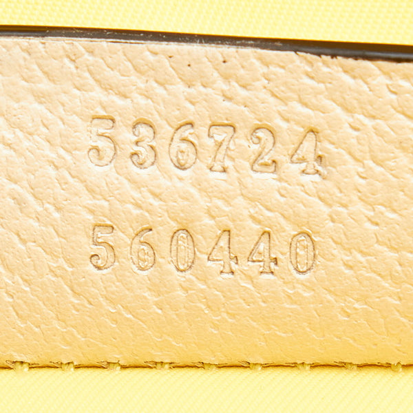 グッチ ブラインドフォーラブ リュック バックパック 536724  イエロー ブルー グレー ナイロン キャンバス レディース GUCCI 【中古】