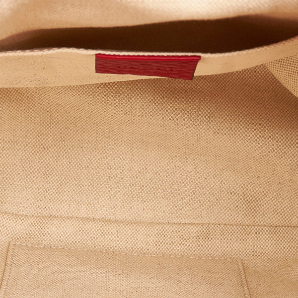 グッチ バンブー  リュック バックパック 370833 レッド レザー レディース GUCCI 【中古】