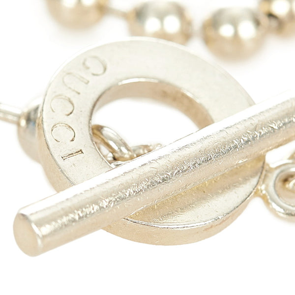 グッチ 602707 SV925 シルバー ボールチェーン ブレスレット レディース GUCCI 【中古】