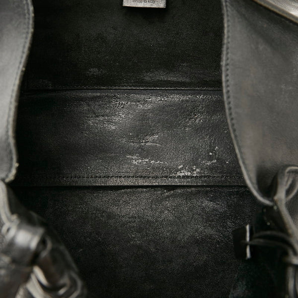 グッチ ハンドバッグ 76554 ブラック レザー レディース GUCCI 【中古】