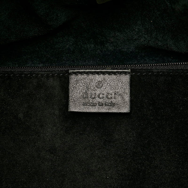 グッチ ハンドバッグ 76554 ブラック レザー レディース GUCCI 【中古】