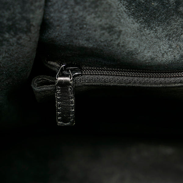 グッチ ハンドバッグ 76554 ブラック レザー レディース GUCCI 【中古】