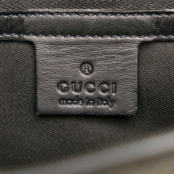 グッチ ジャッキー 145817 ブラック レザー ハンドバッグ レディース GUCCI 【中古】