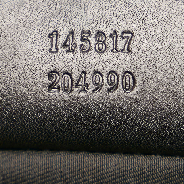 グッチ ジャッキー 145817 ブラック レザー ハンドバッグ レディース GUCCI 【中古】