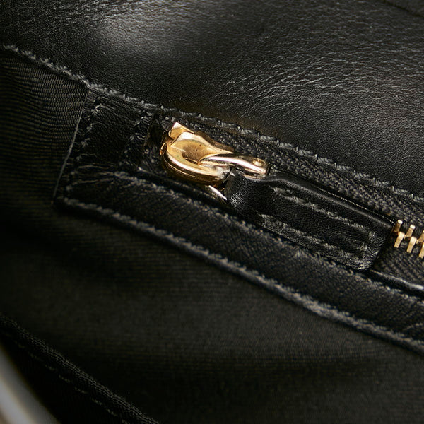 グッチ ジャッキー 145817 ブラック レザー ハンドバッグ レディース GUCCI 【中古】