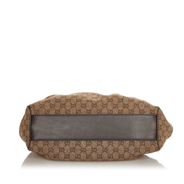 グッチ GGキャンバス スーキー 211944 ブラウン キャンバス レザー ハンドバッグ レディース GUCCI 【中古】