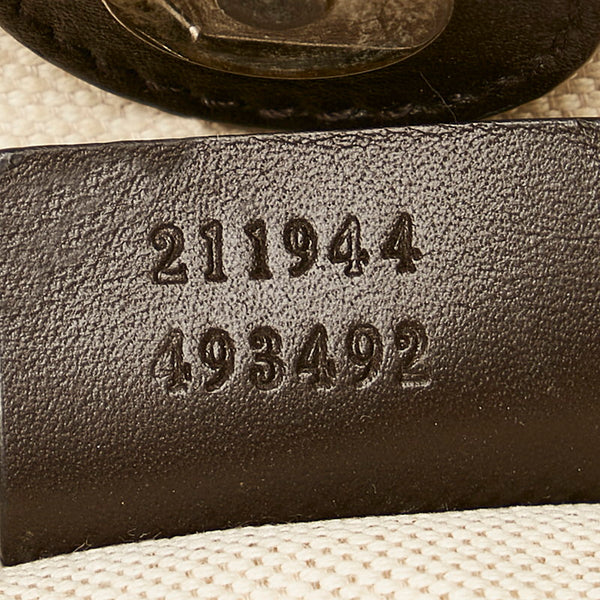 グッチ GGキャンバス スーキー 211944 ブラウン キャンバス レザー ハンドバッグ レディース GUCCI 【中古】