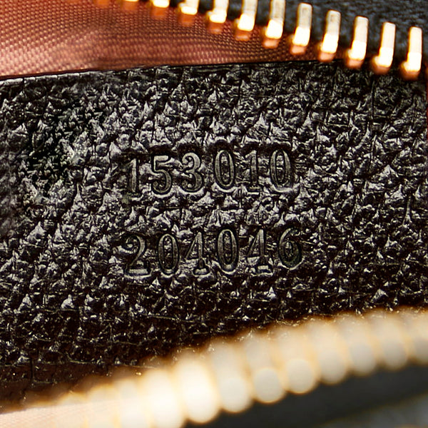 グッチ チャーム柄 153010 ブラック マルチカラー サテン レザー ワンショルダー レディース GUCCI 【中古】