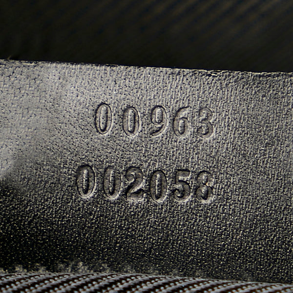 グッチ GGキャンバス ジャッキー 00963 ブラック キャンバス レザー ワンショルダー レディース GUCCI 【中古】