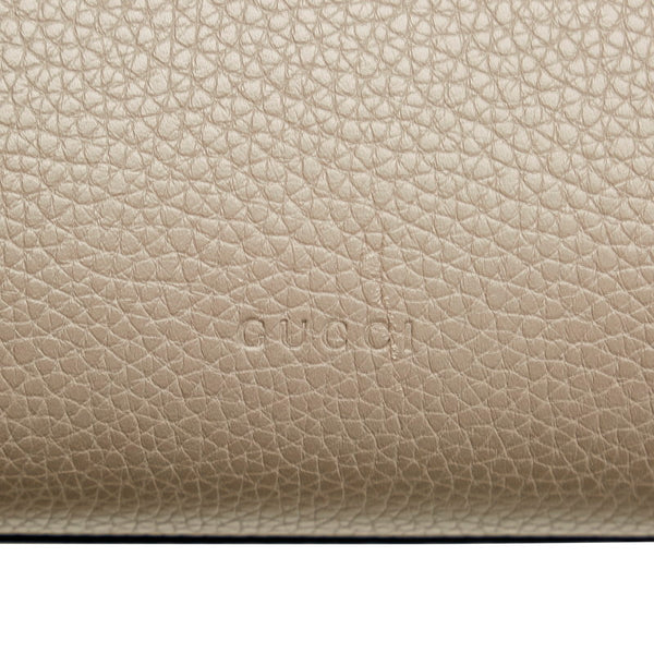 グッチ バンブー デイリー グレー レザー ハンドバッグ ショルダーバッグ 2WAY レディース GUCCI 【中古】