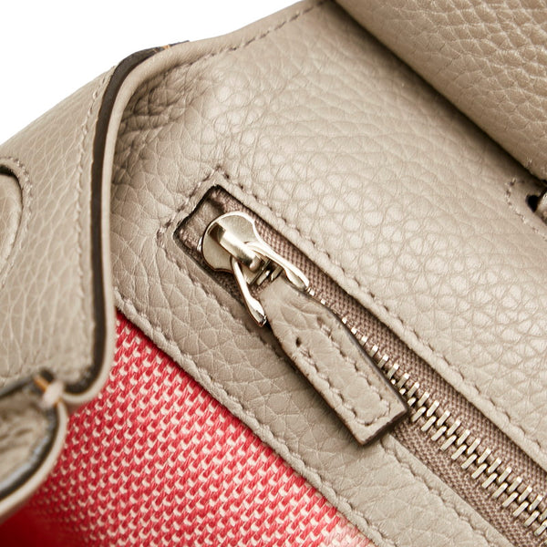 グッチ バンブー デイリー グレー レザー ハンドバッグ ショルダーバッグ 2WAY レディース GUCCI 【中古】