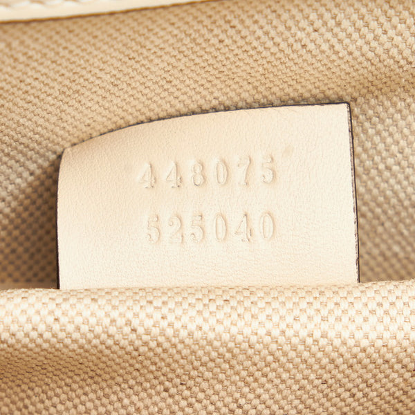 グッチ ディオニュソス バンブー ハンドバッグ ショルダーバッグ 2WAY 448075 ホワイト ネイビー レッド レザー レディース GUCCI 【中古】