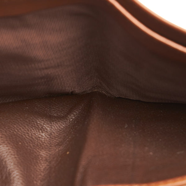 グッチ 034・1408 ブラウン カーフ 二つ折り財布 メンズ GUCCI 【中古】