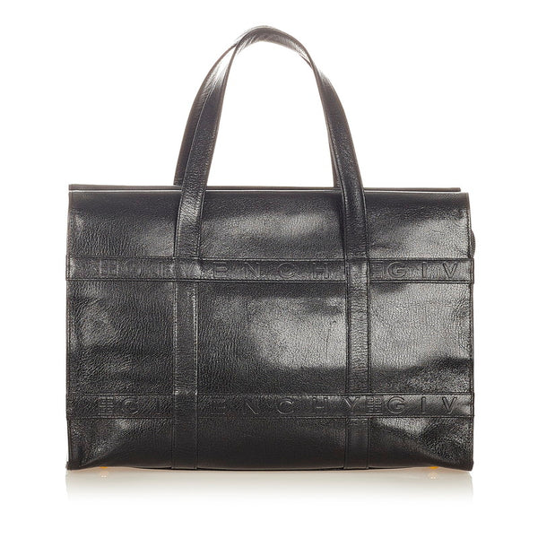 ジバンシー ブラック レザー ハンドバッグ レディース Givenchy 【中古】