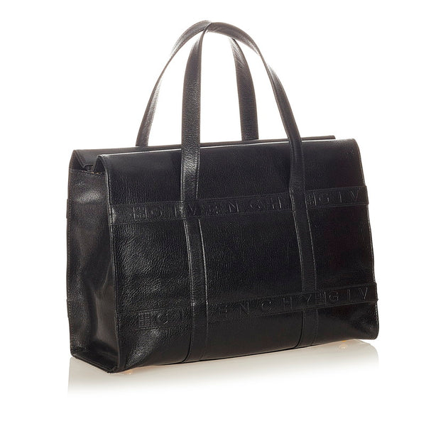 ジバンシー ブラック レザー ハンドバッグ レディース Givenchy 【中古】