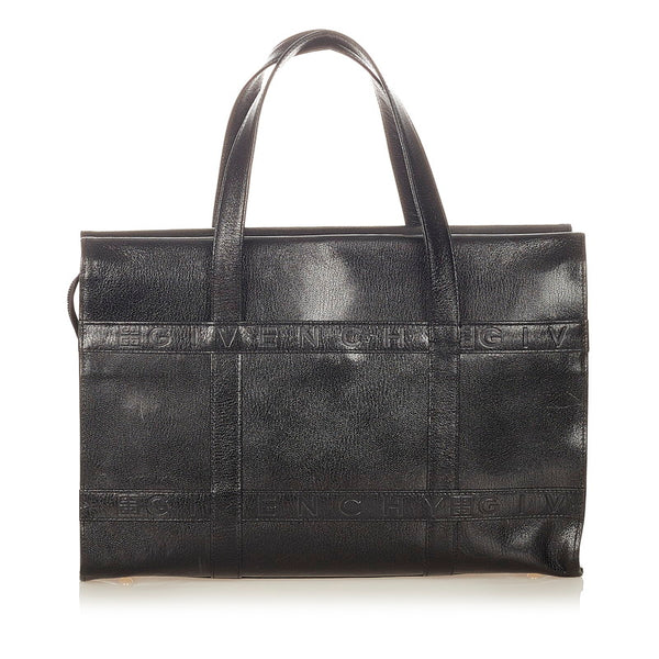 ジバンシー ブラック レザー ハンドバッグ レディース Givenchy 【中古】