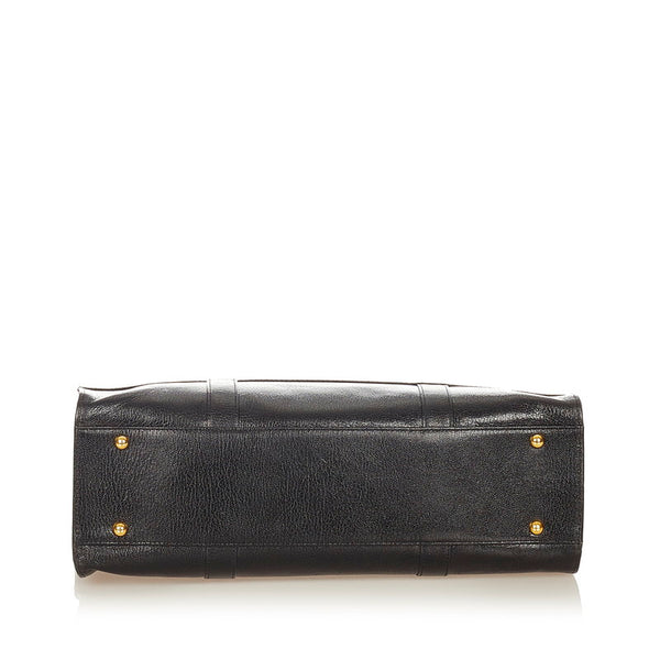 ジバンシー ブラック レザー ハンドバッグ レディース Givenchy 【中古】